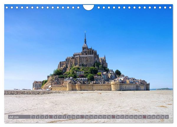 Produktbild: Le Mont-Saint-Michel - Sagenumwobener Klosterberg im Watt (Wandkalender 2026 DIN A4 quer), CALVENDO Monatskalender