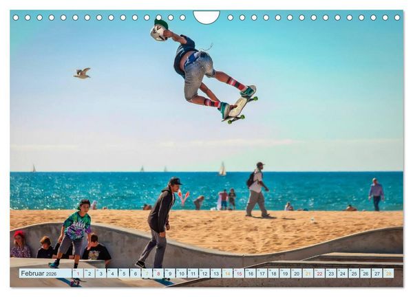 Produktbild: Skateboarding - nichts f&uuml;r Weicheier (Wandkalender 2026 DIN A4 quer), CALVENDO Monatskalender