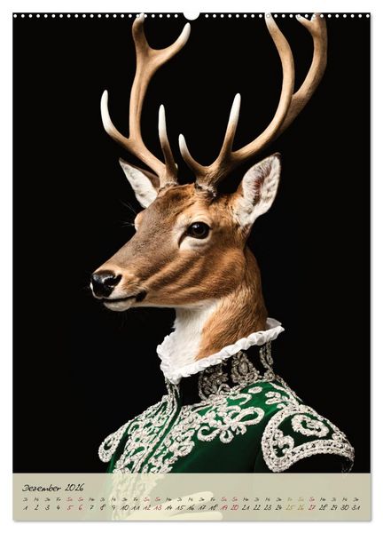 Produktbild: Barocke Tierportraits - Kunst und Klassik (hochwertiger Premium Wandkalender 2026 DIN A2 hoch), Kunstdruck in Hochglanz