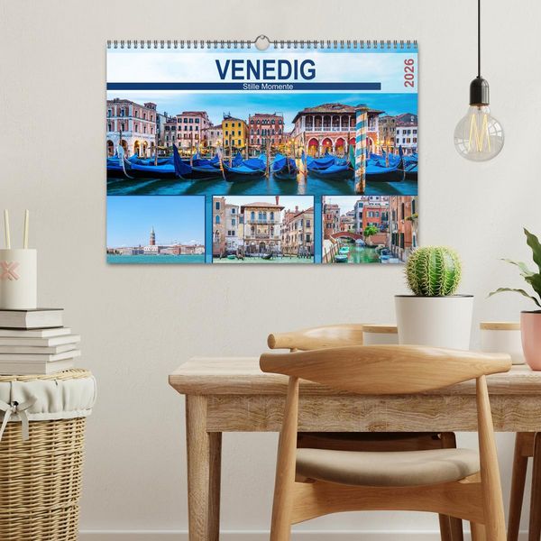 Produktbild: Venedig - Stille Momente (Wandkalender 2026 DIN A3 quer), CALVENDO Monatskalender