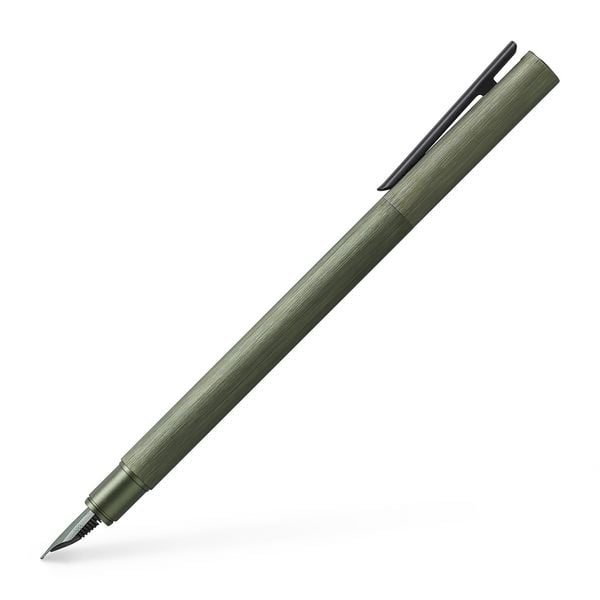 Produktbild: Faber-Castell F&uuml;ller Neo Slim Aluminium, olivgr&uuml;n, M