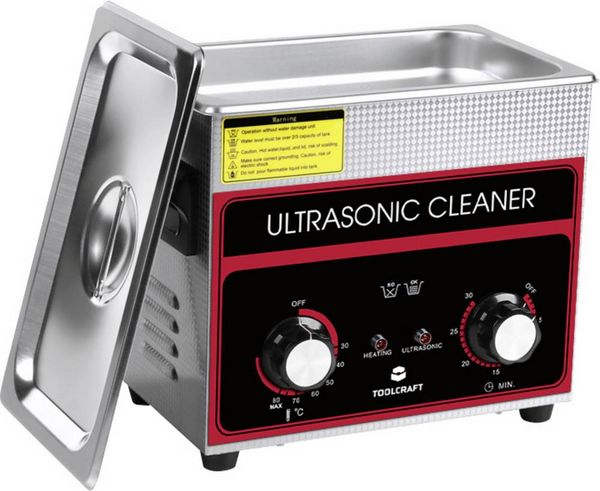 Produktbild: TOOLCRAFT USC-320 Ultraschallreiniger Schmuck, B&uuml;robedarf, Werkstatt 280 W 3.2 l mit Heizung, mit Reinigungskorb