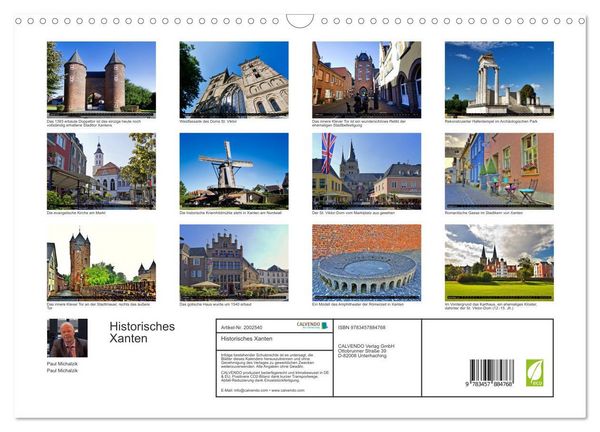 Produktbild: Historisches Xanten (Wandkalender 2026 DIN A3 quer), CALVENDO Monatskalender