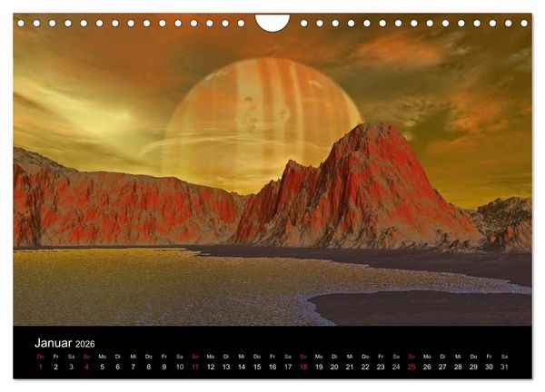 Produktbild: Fantasie-Planeten (Wandkalender 2026 DIN A4 quer), CALVENDO Monatskalender