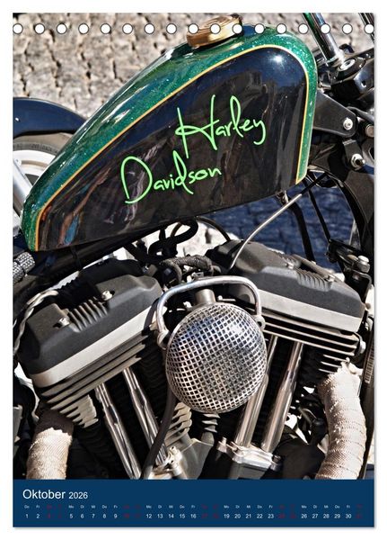 Produktbild: Mein Motorradkalender (Tischkalender 2026 DIN A5 hoch), CALVENDO Monatskalender