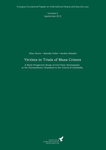 Produktbild: Victims in Trials of Mass Crimes