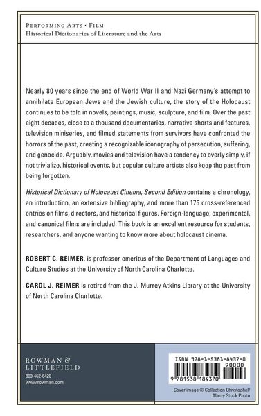 Produktbild: Historical Dictionary of Holocaust Cinema