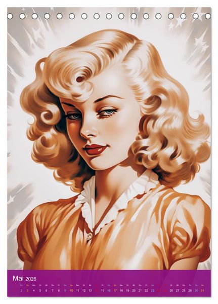 Produktbild: Retro Chic (Tischkalender 2026 DIN A5 hoch), CALVENDO Monatskalender