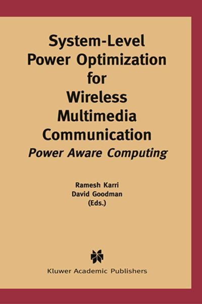 Produktbild: System-Level Power Optimization for Wireless Multimedia Communication