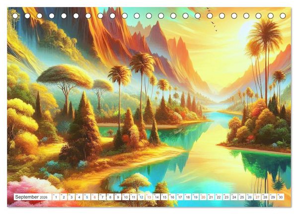 Produktbild: Futurplaneten (Tischkalender 2026 DIN A5 quer), CALVENDO Monatskalender
