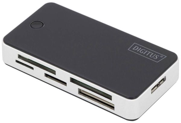 Digitus DA-70330-1 USB-Kartenleser Smartphone/Tablet USB 3.0, USB-A, Micro USB 2.0 Schwarz/Weiß