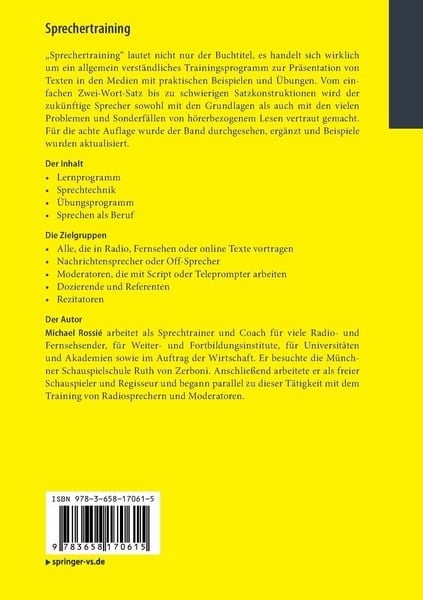 Produktbild: Sprechertraining