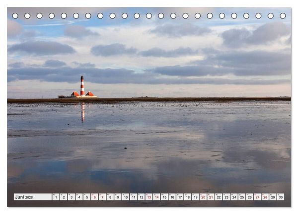 Produktbild: Schleswig-Holstein - Nordfriesland (Tischkalender 2026 DIN A5 quer), CALVENDO Monatskalender