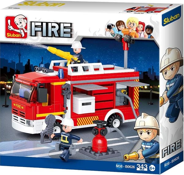 Sluban M38-B0626 - Fire, Feuerwehr-Tanklöschfahrzeug mit Zubehör, Spielset,  Bauset, Klemmbausteine' kaufen - Spielwaren