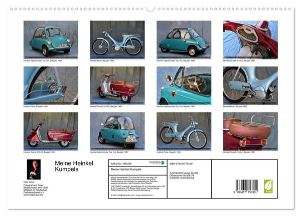 Produktbild: Meine Heinkel Kumpels (hochwertiger Premium Wandkalender 2026 DIN A2 quer), Kunstdruck in Hochglanz