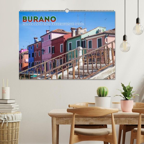 Produktbild: BURANO Charmante und farbenfrohe Insel (Wandkalender 2026 DIN A2 quer), CALVENDO Monatskalender