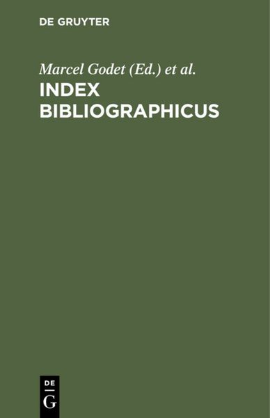 Produktbild: Index bibliographicus