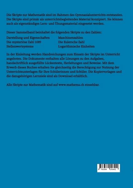 Produktbild: Skripte zur Mathematik - Zahlen