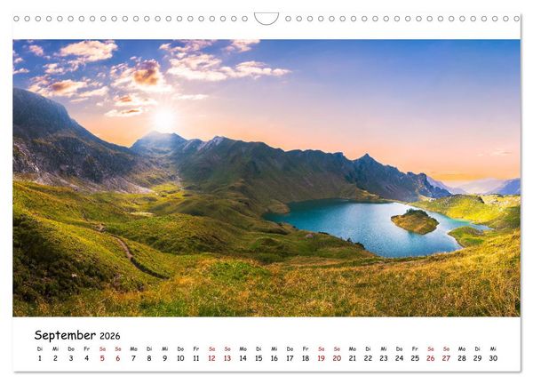 Produktbild: Traumhafte Orte - Berge, Seen und Meer (Wandkalender 2026 DIN A3 quer), CALVENDO Monatskalender