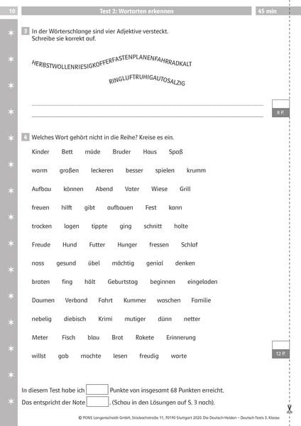 Produktbild: Deutsch-Tests 3. Klasse