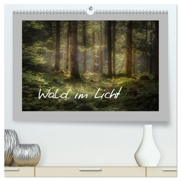 Produktbild: Wald im Licht (hochwertiger Premium Wandkalender 2026 DIN A2 quer), Kunstdruck in Hochglanz