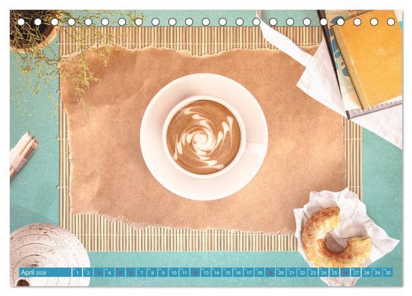 Produktbild: Auf einen Kaffee? (Tischkalender 2026 DIN A5 quer), CALVENDO Monatskalender