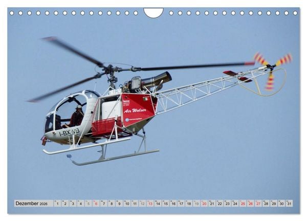 Produktbild: Semiscale-Modellhubschrauber (Wandkalender 2026 DIN A4 quer), CALVENDO Monatskalender