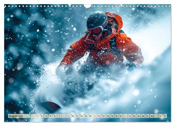Produktbild: Snowboarden - tolle Momente (Wandkalender 2026 DIN A3 quer), CALVENDO Monatskalender