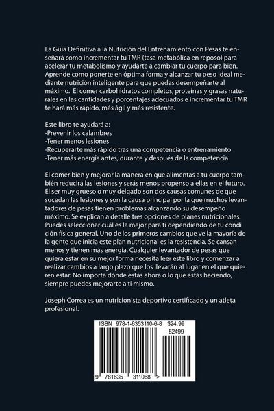 Produktbild: La Gu&iacute;a Definitiva para la Nutrici&oacute;n del Entrenamiento con Pesas