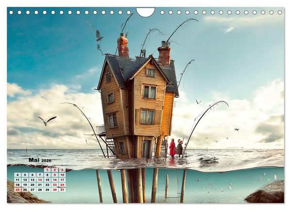 Produktbild: Ein Zuhause ist kein Winkelma&szlig;, sondern ein Gef&uuml;hl (Wandkalender 2026 DIN A4 quer), CALVENDO Monatskalender