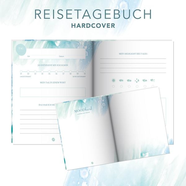 Produktbild: Reisetagebuch zum selber Schreiben inkl. Postkarten, Sammeltasche und herausnehmbaren Reiseplaner. Hardcover Urlaubstagebuch mit inspirierenden Zitaten zum Ausf&uuml;llen f&uuml;r bis zu 3 Wochen, inkl. Reisetipps. Stay Inspired! by Lisa Wirth