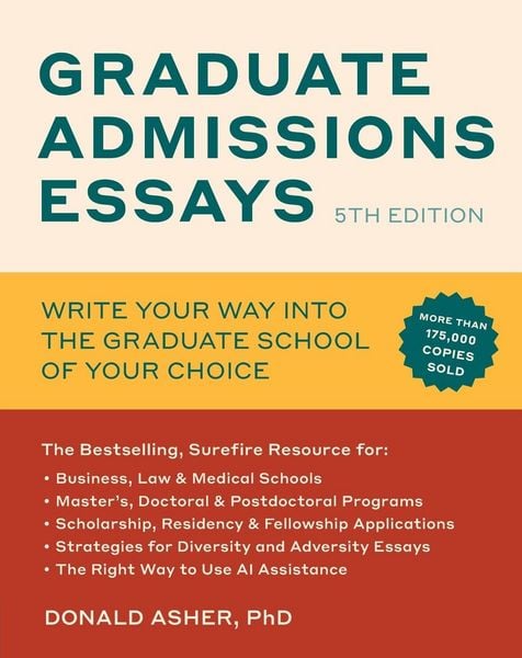 Produktbild: Graduate Admissions Essays, Fifth Edition