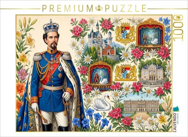 CALVENDO Puzzle Ludwig II. von Bayern (1845-1886) | 1000 Teile Lege-Größe 64 × 48 cm Foto-Puzzle für glückliche Stunden