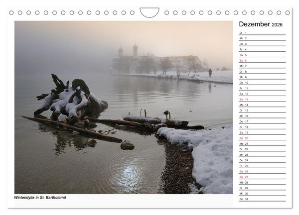 Produktbild: Willkommen am K&ouml;nigssee (Wandkalender 2026 DIN A4 quer), CALVENDO Monatskalender