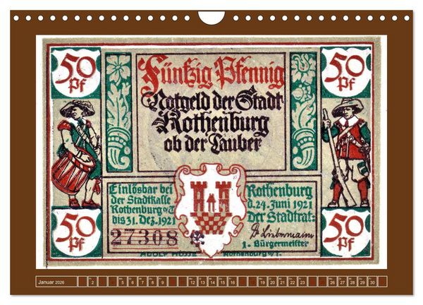 Produktbild: Gru&szlig; aus Rothenburg ob der Tauber (Wandkalender 2026 DIN A4 quer), CALVENDO Monatskalender