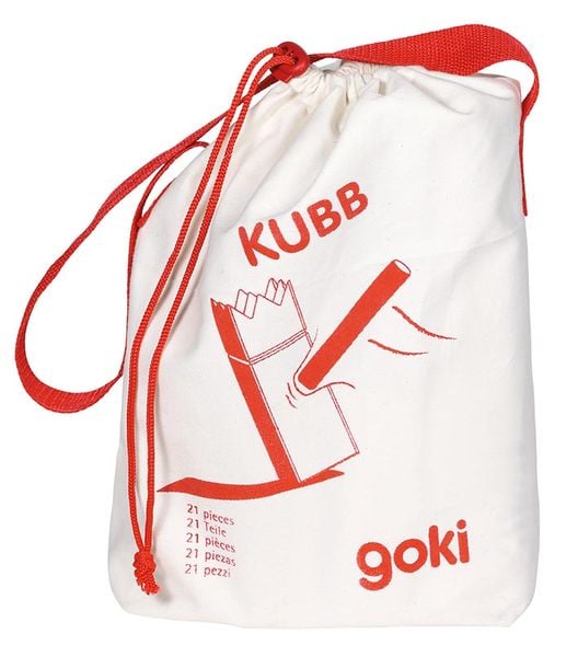 Produktbild: Wikingerspiel Kubb, kleine Gr&ouml;&szlig;e, im Baumwollbeutel