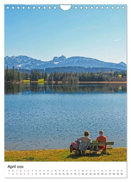 Produktbild: Allg&auml;u, Berge, Wiesen, Seen und K&uuml;he. (Wandkalender 2026 DIN A4 hoch), CALVENDO Monatskalender