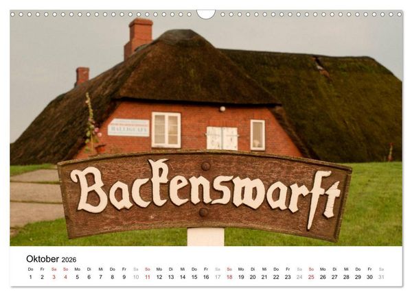 Produktbild: Hallig Hooge - zwischen Himmel und Erde (Wandkalender 2026 DIN A3 quer), CALVENDO Monatskalender
