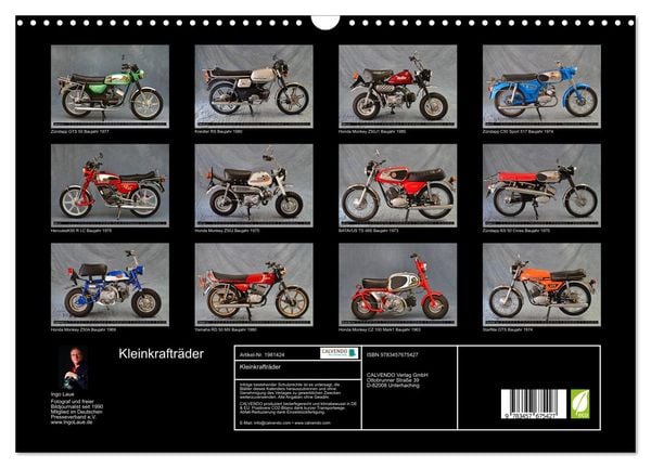 Produktbild: Kleinkraftr&auml;der (Wandkalender 2026 DIN A3 quer), CALVENDO Monatskalender