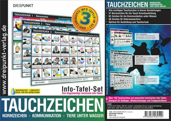 Produktbild: Info-Tafel-Set Tauchzeichen