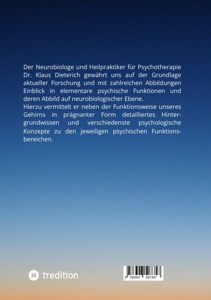 Produktbild: Neurobiologie der Psyche