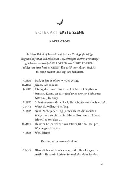 Produktbild: Harry Potter und das verwunschene Kind. Teil eins und zwei (Deutsche B&uuml;hnenfassung) (Harry Potter)