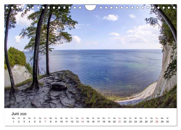 Produktbild: Der Hochuferweg im Jasmund Nationalpark (Wandkalender 2026 DIN A4 quer), CALVENDO Monatskalender