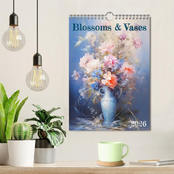 Produktbild: Blossoms & Vases (Wall Calendar 2026 DIN A4 portrait), CALVENDO 12 Month Wall Calendar