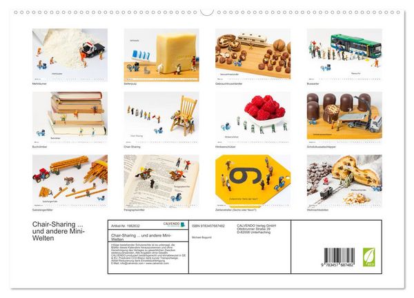 Produktbild: Chair-Sharing ... und andere Mini-Welten (hochwertiger Premium Wandkalender 2026 DIN A2 quer), Kunstdruck in Hochglanz