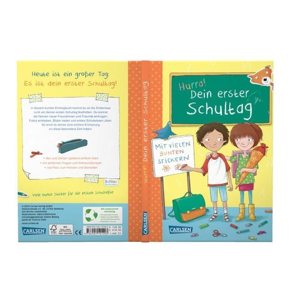 Produktbild: Schlau f&uuml;r die Schule: Hurra! Dein erster Schultag