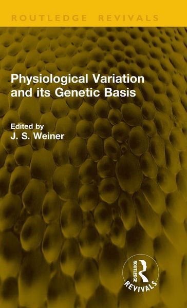 Produktbild: Physiological Variation and its Genetic Basis