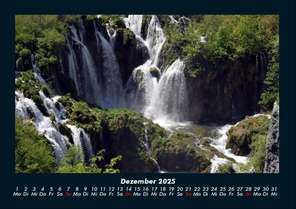 Produktbild: Wasserf&auml;lle 2025 Fotokalender DIN A4