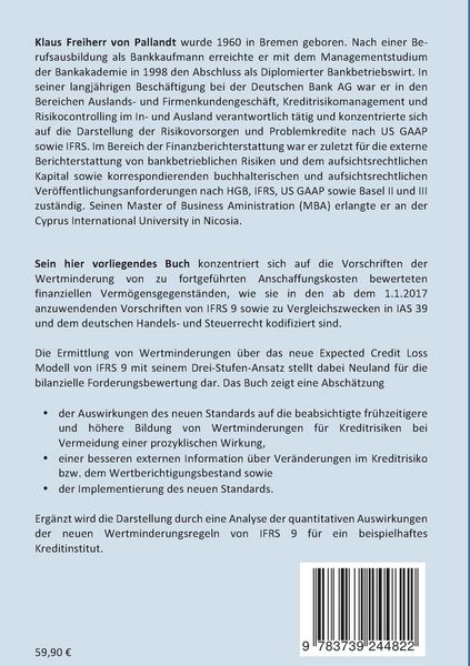 Produktbild: Auswirkungen der Einf&uuml;hrung von IFRS 9 auf die Wertminderungen f&uuml;r Forderungen von deutschen Kreditinstituten