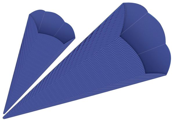 Produktbild: URSUS Schult&uuml;ten 3D-Schult&uuml;ten, dunkelblau, H&ouml;he: 41 cm, Durchmesser: 15 cm